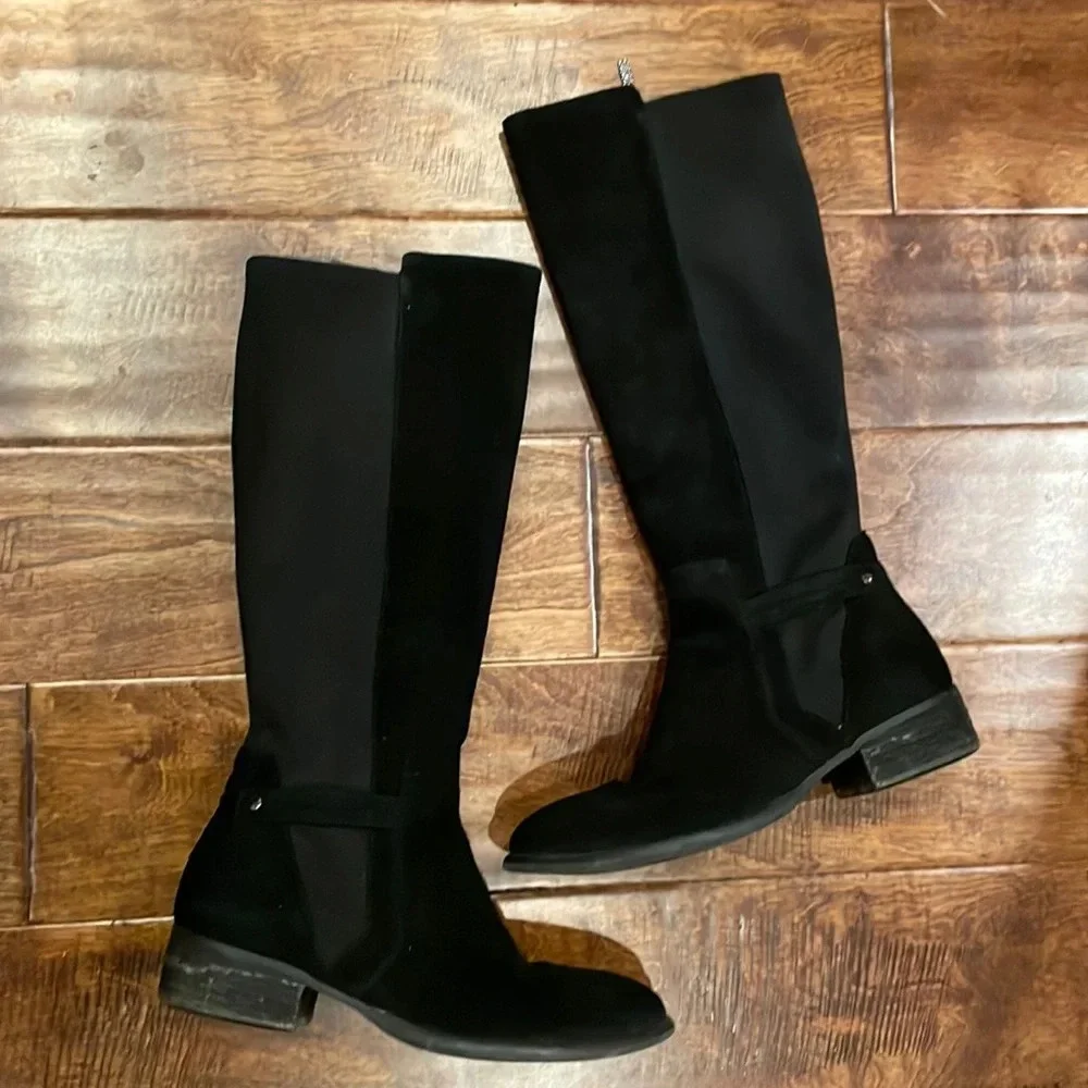 Donald J. Pliner Suede Piment Riding Boots 7.5